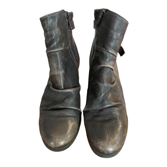 Women’s black leather booties ankle boots size : EU 38 US 7 - Picture 7 of 12